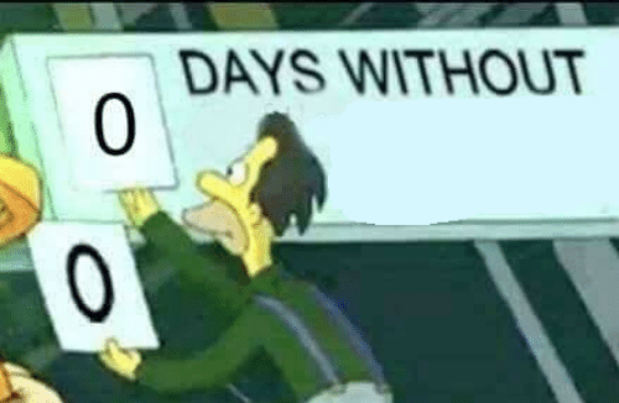 0 Days Simpsons meme template