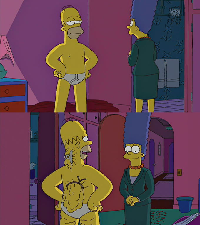 Home Simpson Back Fat meme template