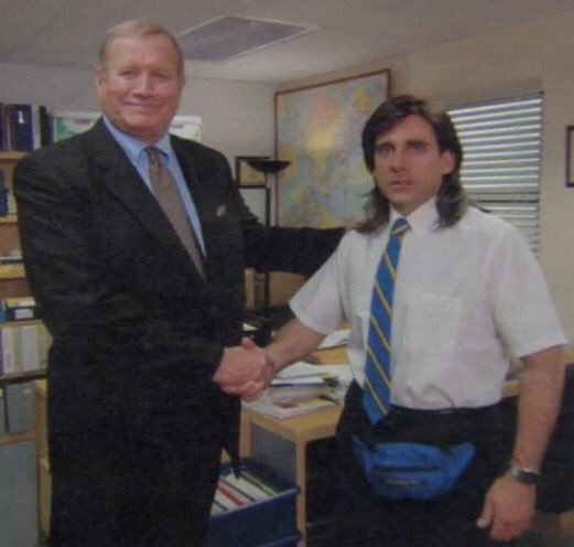 Michael Scott Handshake meme template