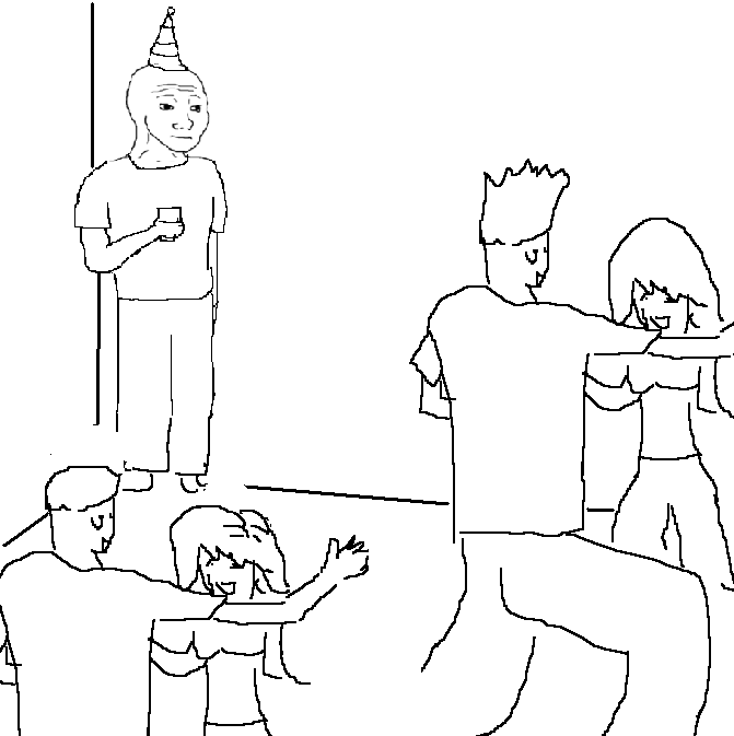 Party Loner meme template