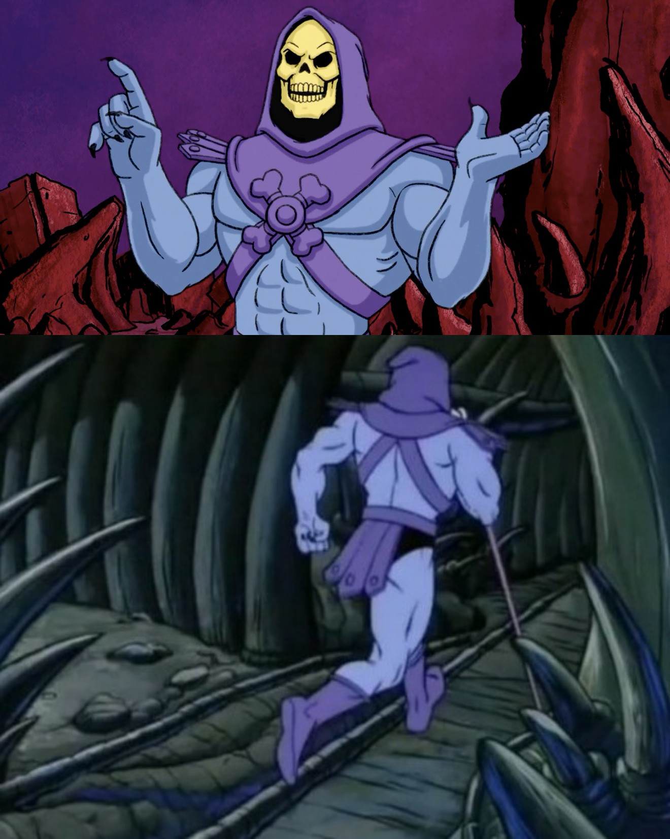 Skeletor meme template