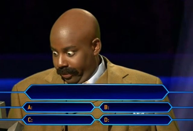 Who Wants 2B A Millionaire meme template